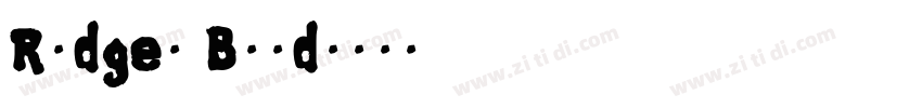Rodger Bold字体转换